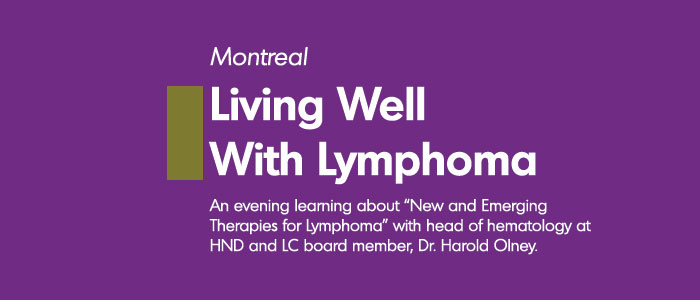 Living Well With Lymphoma- Montreal